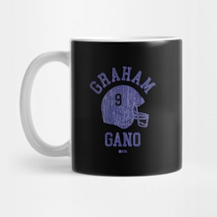 Graham Gano New York G Helmet Font Mug